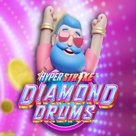 Hyper Strike Diamond Drums online game logo by Gameburger Studios on spin-macho.org.pl