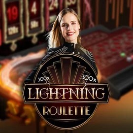 Lightning Roulette slot visual from Evolution available on spin-macho.org.pl
