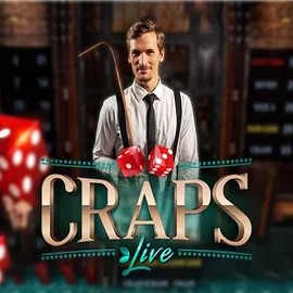 Live Craps logo by Evolution at Spinmacho Casino