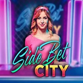 Official Live Casino logo: Side Bet City by Evolution at Spinmacho Casino